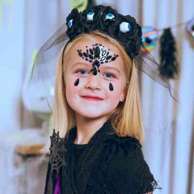 Детский обруч для волос YES! Fun Хелловін Чорна вдова з фатою (974508) Вінниця