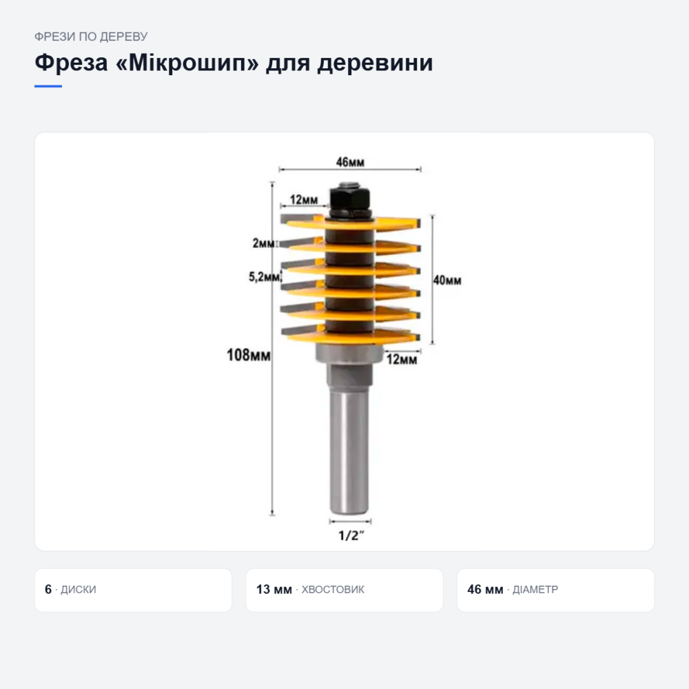 Фреза «Микрошип» для сращивания древесины Киев - изображение 5