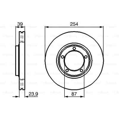 Тормозной диск Bosch 0 986 478 714 Винница