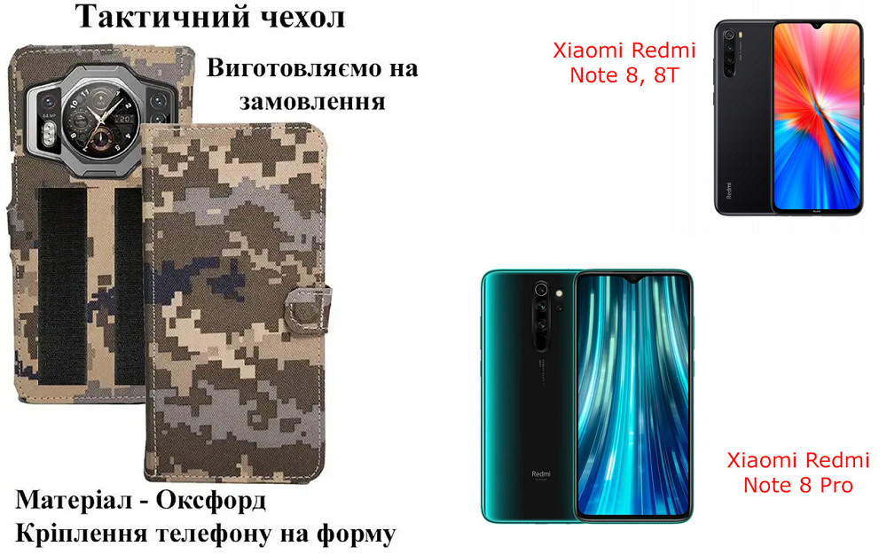 Тактичний чохол для Tecno Camon 30, 30 Pro, 30 Premier, кріпиться до спорядження на липучці Київ - фото 1