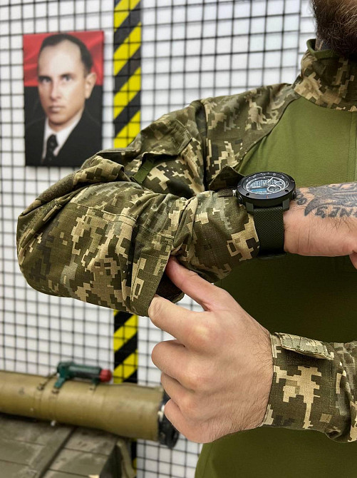 Военная форма армейская тактическая убакс и штаны пиксель мм14, тактический костюм ВСУ Гост Уставной пиксель Одесса - изображение 4