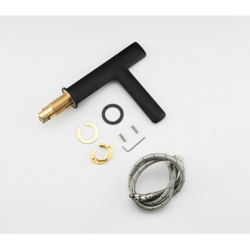 Змішувач для умивальника GAPPO G1052-86 чорний Київ - фото 7