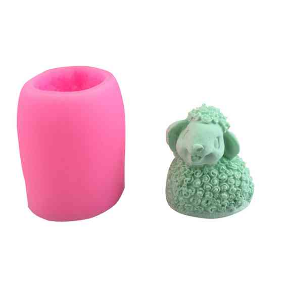 Молд силіконовий Ягня 40 на 40 мм рожевий Київ