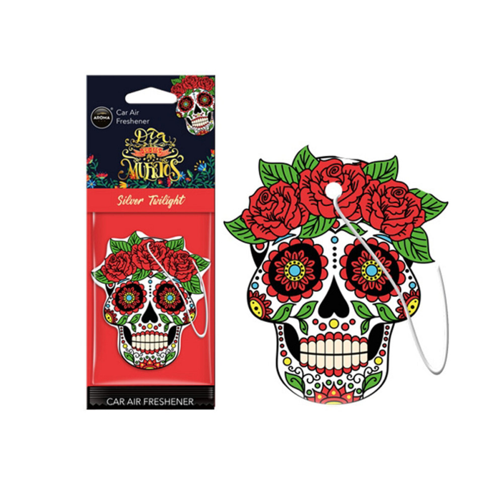 Ароматизатор Aroma Car Cellulose Dia De Los Muertos - Silver Tatoo сухий Киев - изображение 1
