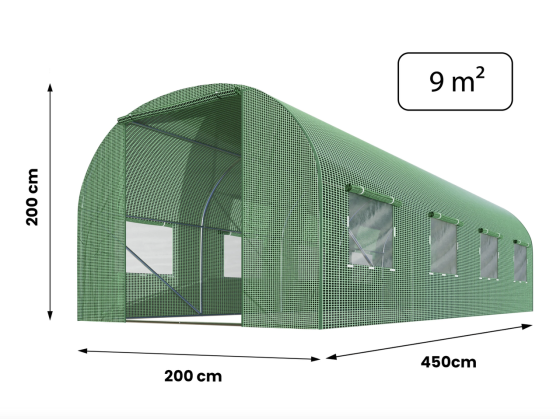 Теплиця парник садовий, для дому  Plonos 9m2 (2x4,5м) Польща Київ