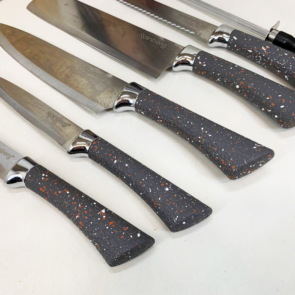 Набір ножів для кулінарних завдань, Красиві кухонні ножі, Комплект гострих ножів для кухні YD-35 Івано-Франківськ - фото 1