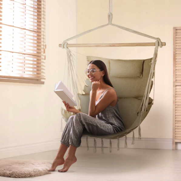 Бразильське крісло - гамак Outtec Boho Sois XXL бежевий Киев - изображение 6