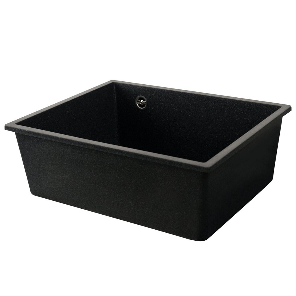 Гранітна мийка для кухні VALESO OASIS 5444 матова Антрацит Коломыя - изображение 5