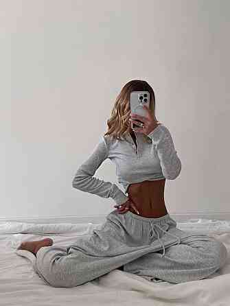 Женский стильный легкий костюм из плотного рубчика Меланж, 44/46 Одесса