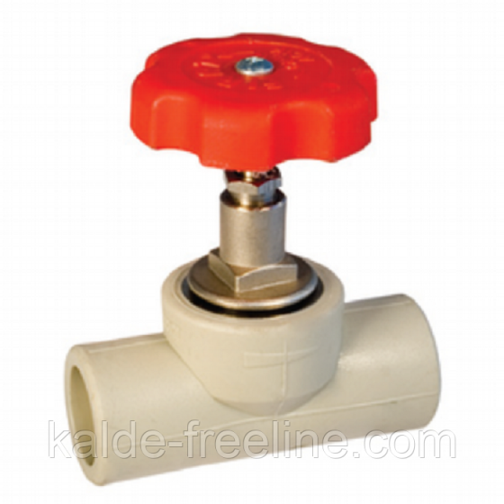 Кран вентиьный Kalde полипропиленовый ∅25 ромашка Харків