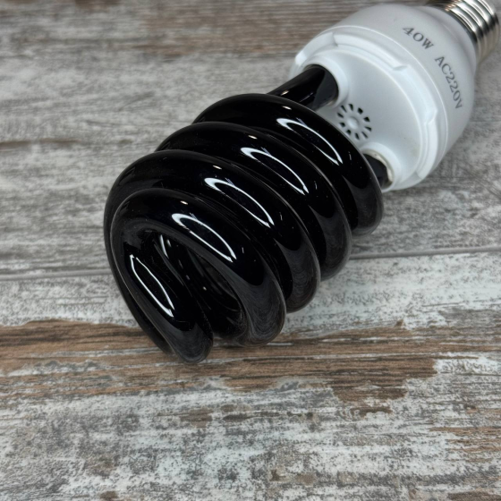 Ультрафиолетовая энергосберегающая спиральная лампа E27 220В 40Вт 365–400 нм от насекомых Киев