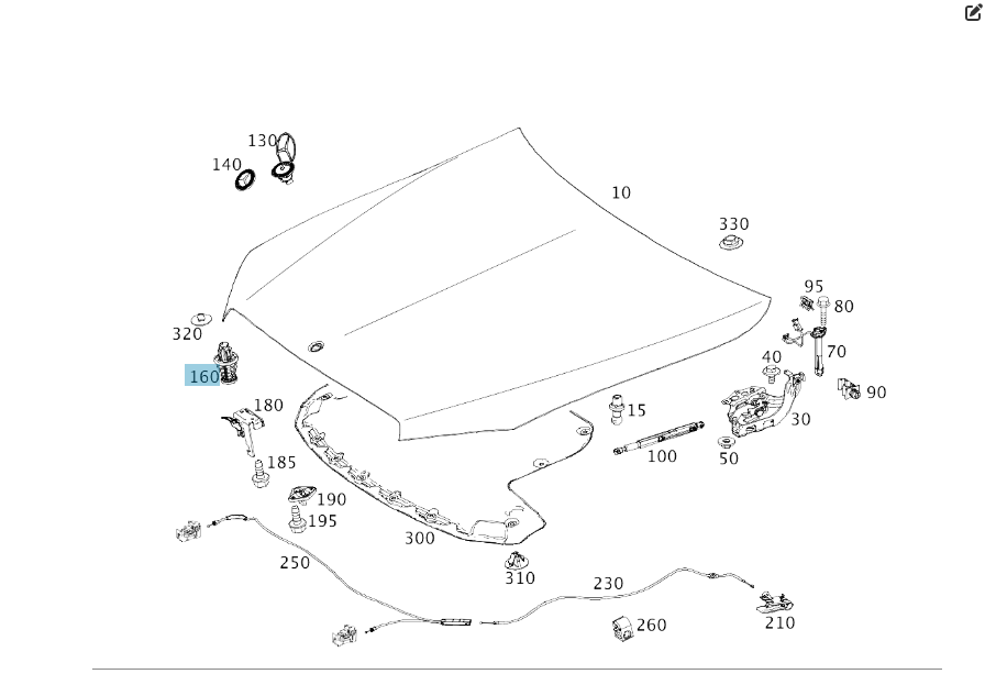 Mercedes-Benz  A2058800127 Пружинний упор капота C-Class W205 E-class W213 Одеса - фото 2