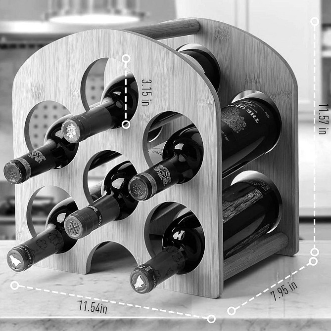 Настільна винна полиця "Хосфорд" сієна Миколаїв - фото 2