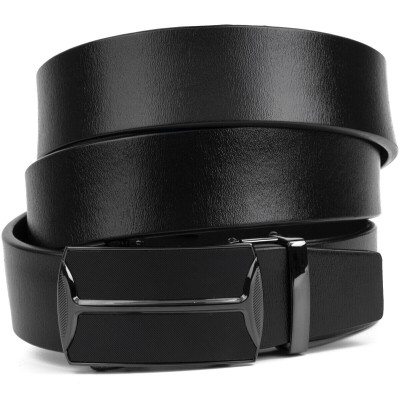 Ремень Vintage Мужской c матовым металлом Черный (20267) Винница - изображение 1