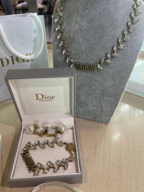 Діор набір підвіска, сережки та браслет / Dior Одеса - фото 2