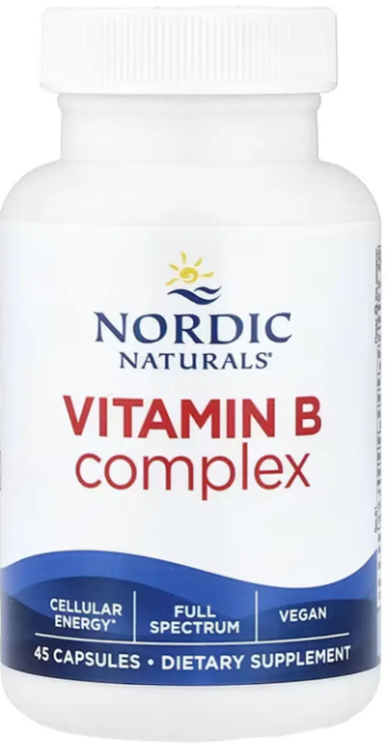 Комплекс вітамінів групи В Nordic Naturals Vitamin B Complex 45 капс Київ - фото 1