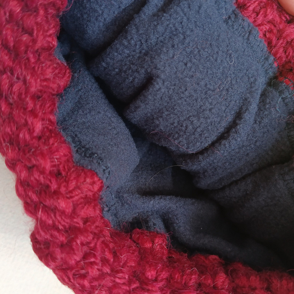 Шапка тепла бордо 52-56см універсальна підліток доросла Київ - фото 3