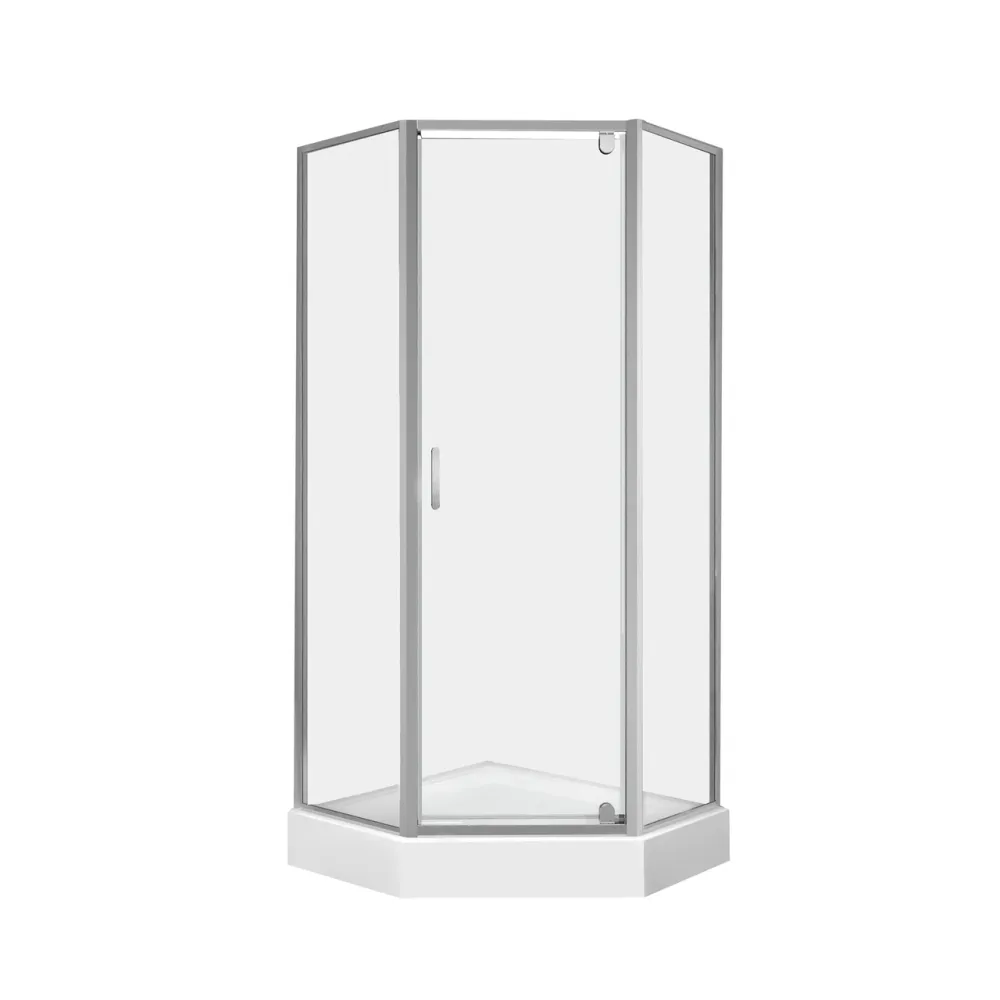 Набір Qtap душова кабіна Leo CRM10995-AC6 Clear 2020x900x900 мм + піддон Diamond 309912 90x90x12 см із сифоном Київ - фото 11