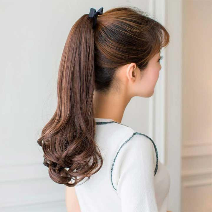 Шиньйон накладний хвіст на стрічці Didaka хвилясте волосся "Шатенка" - 48 см Вінниця - фото 6