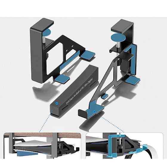 Крепление под стол для PS5 Fat / Slim горизонтальное OIVO NG-P5317X Киев