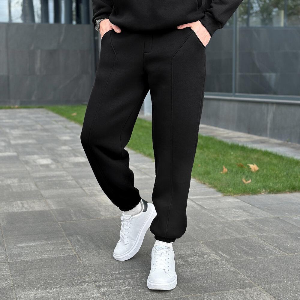 Спортивний костюм зимовий чоловічий чорний Pobedov Grand ЗИМА Київ - фото 2