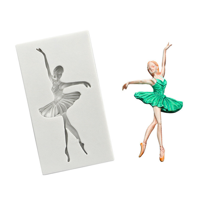 Молд силиконовый Балерина 46 на 83 мм серый Киев - изображение 7