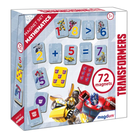 Набір магнітів Magdum МЕ 5031-42 "Трансформери. Математика" Вінниця