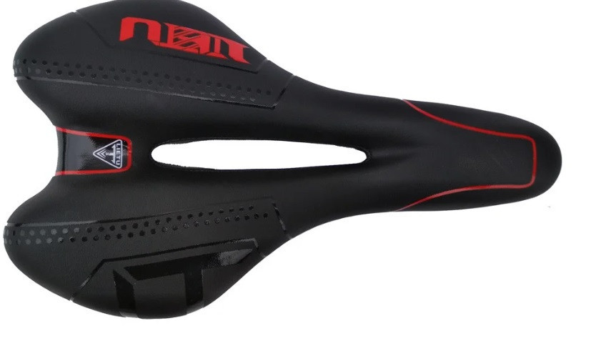 Седло для велосипеда Feel Fit ZD-007 черный/красный Бровары - изображение 1