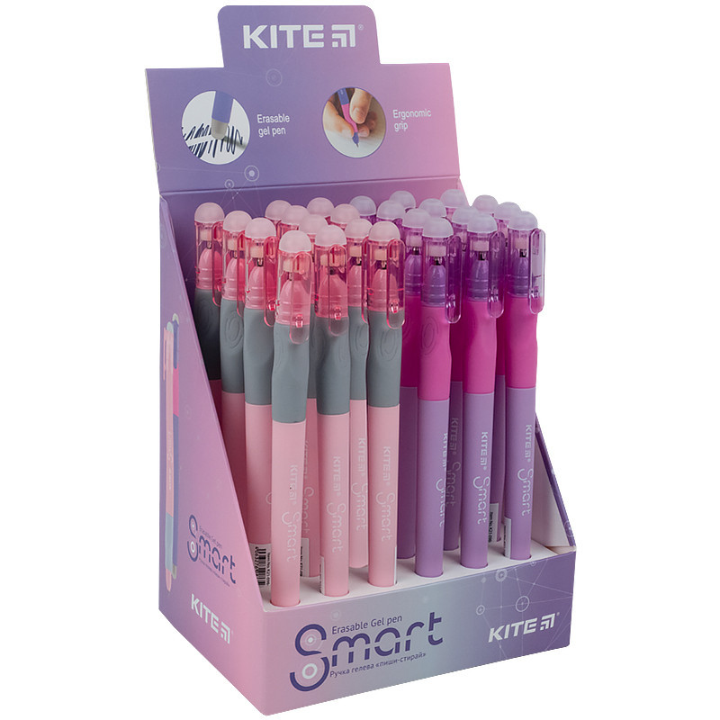 Ручка гелева "Kite" дитяча "пиши-стирай" K23-098-1 Smart 4 синя, шт Київ - фото 1