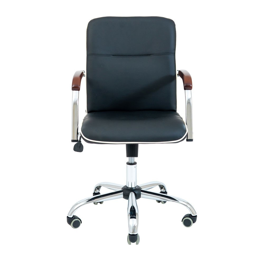 Офісне крісло керівника Samba Roll М1 Tilt Хром Чорний Київ - фото 2