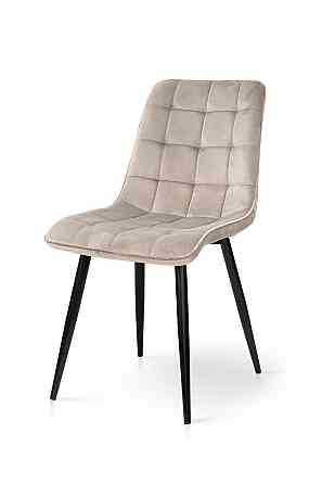 Стілець Віллі чорний/велюр бежевий Киев