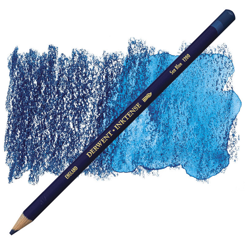 Карандаш чернильный Inktense (1200) Голубой морской Derwent Київ - фото 1