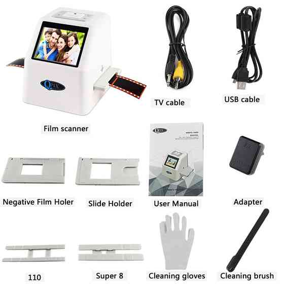 Слайд сканер фотоплівки слайдів негативів QPIX DIGITAL FS610 Винница