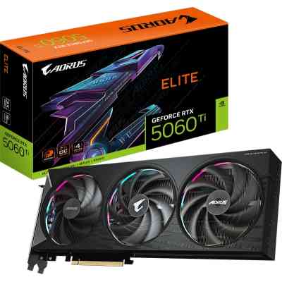 Відеокарта GIGABYTE GeForce RTX5060Ti 16Gb AORUS ELITE (GV-N506TAORUS E-16GD) Вінниця