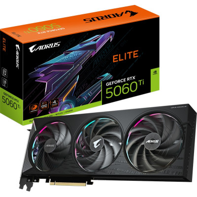 Відеокарта GIGABYTE GeForce RTX5060Ti 16Gb AORUS ELITE (GV-N506TAORUS E-16GD) Вінниця - фото 4