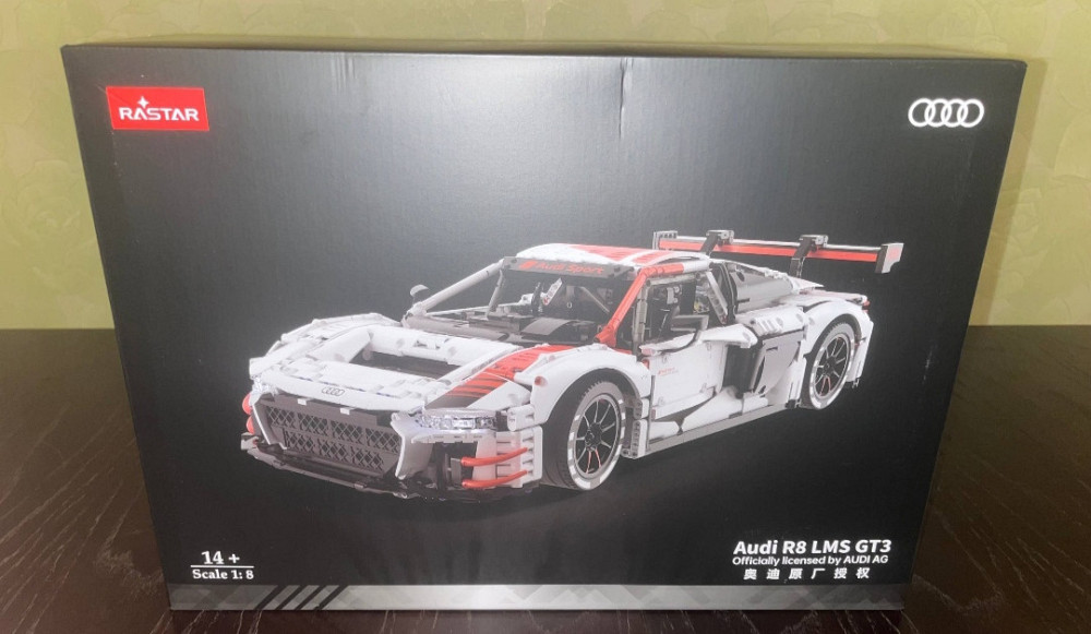 Конструктор Rastar Audi R8 LMS GT3 1:8, 3300+ деталей, радиоуправляемая модель спортивного автомобиля Киев - изображение 4