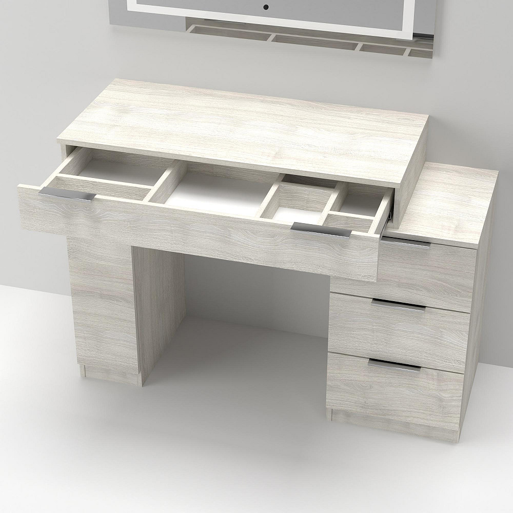 Стол туалетный Трюмо Кристалл, Дуб Шамоні Світлий, 1200/452/847 Львов - изображение 3