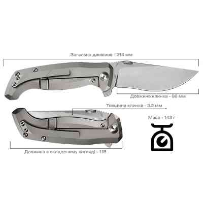 Ніж Artisan Kami S35VN Micarta (1864G-ODG) Вінниця