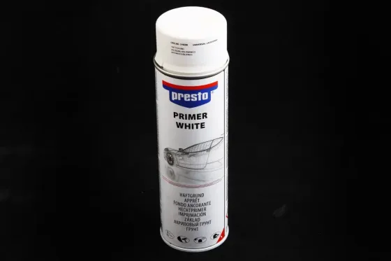Краска аэрозольная грунт акрил. белый Presto 500мл Винница
