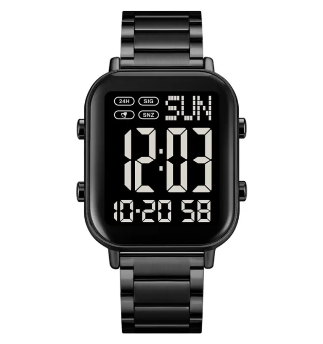 Чоловічий наручний годинник Skmei 2259 (Чорний з чорним) Київ - фото 1