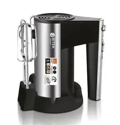 Міксер ручний 800Вт 5 швидкостей BITEK BT-6629 25000 об/хв віночки - 2 шт, насадки для тесту - 2 шт Одеса - фото 5