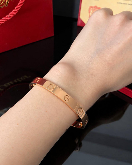 Браслет Cartier с отверткой | розовая позолота AU750, люкс качество | упаковка бархатный мешочек Одесса - изображение 9