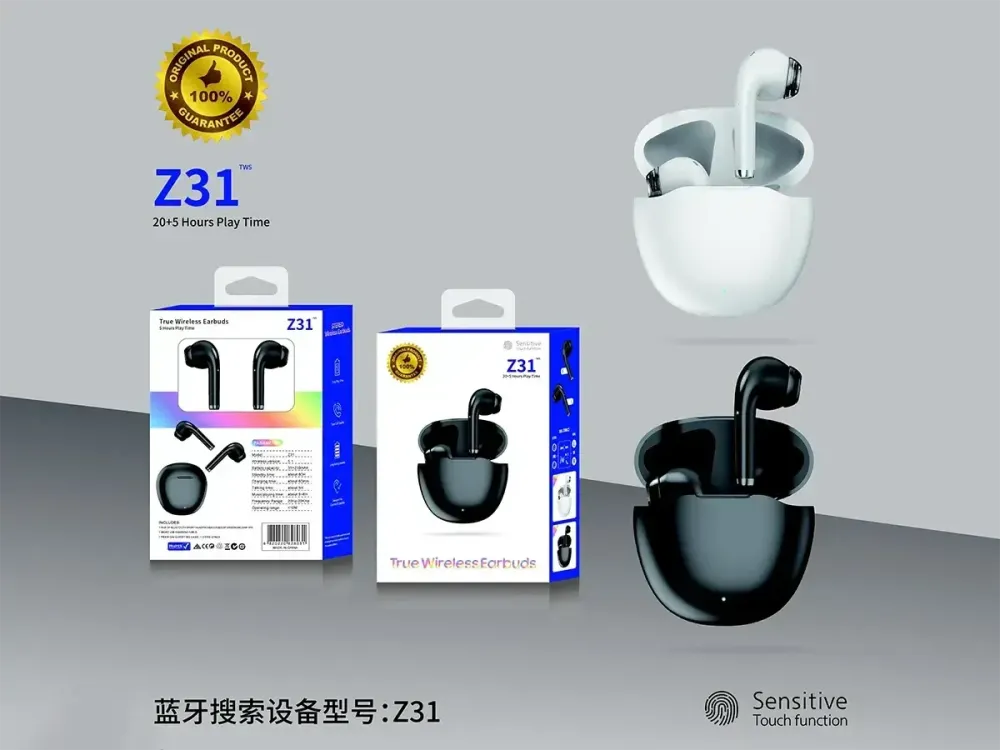 Гарнітура Double з кейсом Bluetooth True Wireless Earbuds Z31 Одеса - фото 3