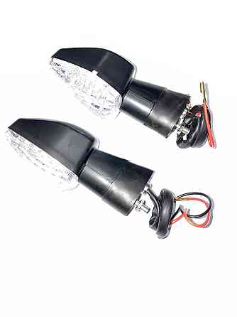 Поворот светодиодный, лодочка (25 LED, черный, белое стекло) Мукачево