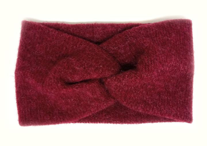 Пов'язка на голову широка бордова Київ - фото 1