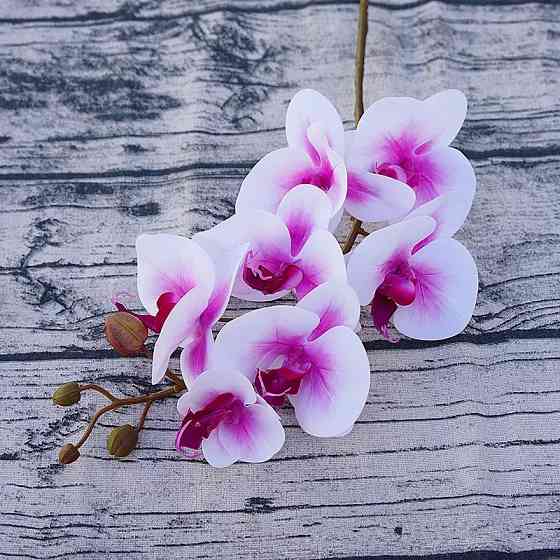 Штучна орхідея 26 см рожево-білий Київ