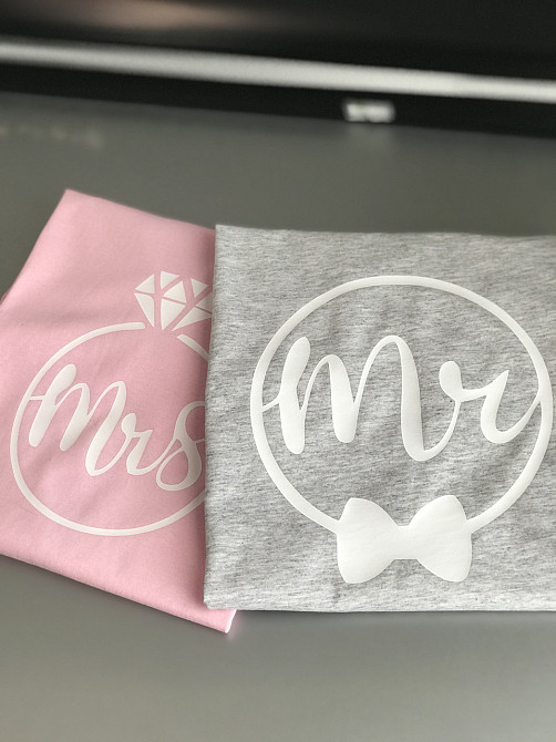 Парные футболки для парня и девушки из 100 % Хлопка . MR\MRS Черновцы - изображение 3