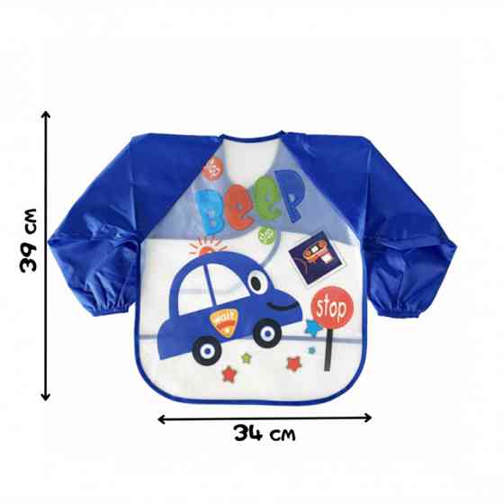 Слинявчик із рукавами "Авто" MGZ-0610-6 клейончастий, на зав'язках Вінниця