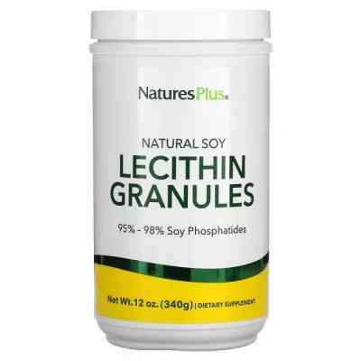 Аминокислота Natures Plus Соевый Лецитин в Гранулах, Natural Soy Lecithin Granules, 340 гр (NAP-04210) Винница