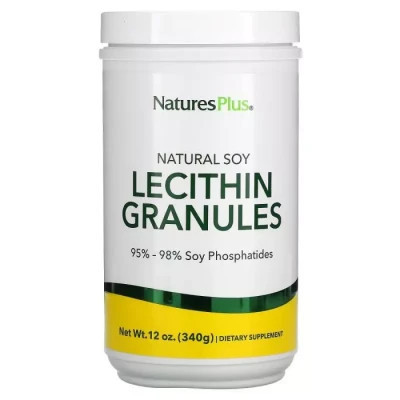 Аминокислота Natures Plus Соевый Лецитин в Гранулах, Natural Soy Lecithin Granules, 340 гр (NAP-04210) Винница - изображение 1